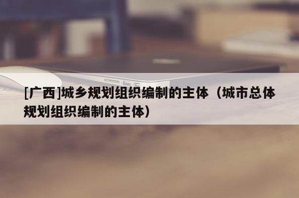 [廣西]城鄉(xiāng)規(guī)劃組織編制的主體（城市總體規(guī)劃組織編制的主體）