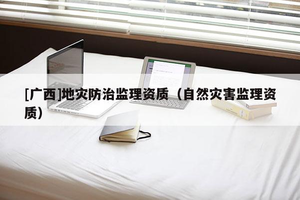 [廣西]地災防治監理資質（自然災害監理資質）