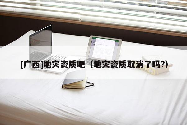 [廣西]地災資質吧（地災資質取消了嗎?）
