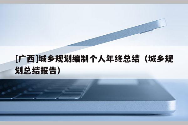 [廣西]城鄉規劃編制個人年終總結（城鄉規劃總結報告）