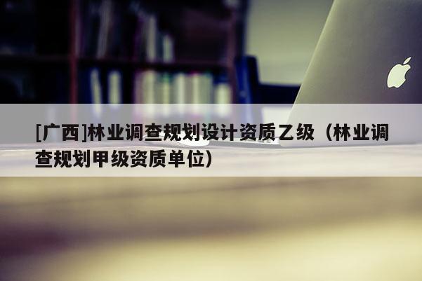 [廣西]林業調查規劃設計資質乙級（林業調查規劃甲級資質單位）