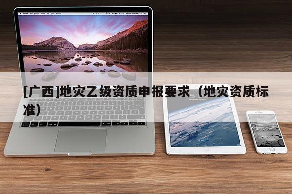 [廣西]地災乙級資質申報要求（地災資質標準）