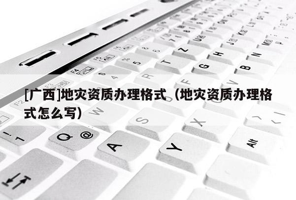 [廣西]地災資質辦理格式（地災資質辦理格式怎么寫）