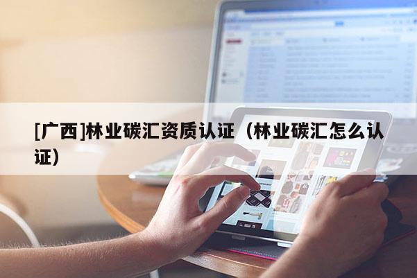 [廣西]林業碳匯資質認證（林業碳匯怎么認證）