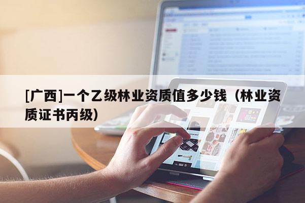 [廣西]一個乙級林業資質值多少錢（林業資質證書丙級）