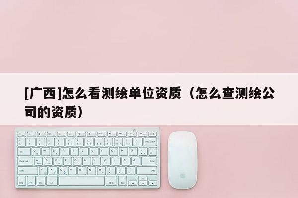 [廣西]怎么看測繪單位資質（怎么查測繪公司的資質）