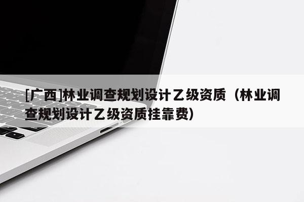 [廣西]林業調查規劃設計乙級資質（林業調查規劃設計乙級資質掛靠費）