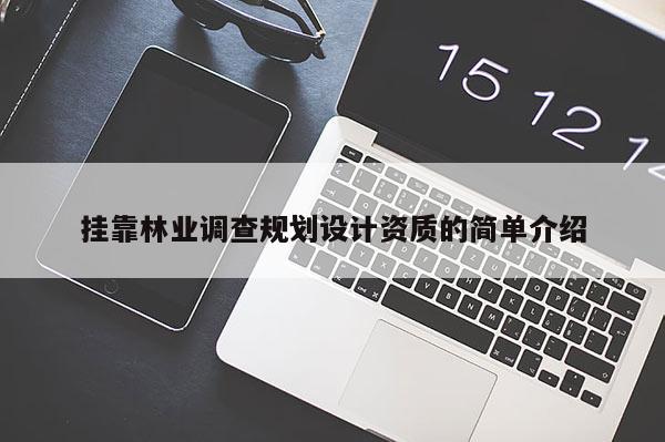 掛靠林業調查規劃設計資質的簡單介紹