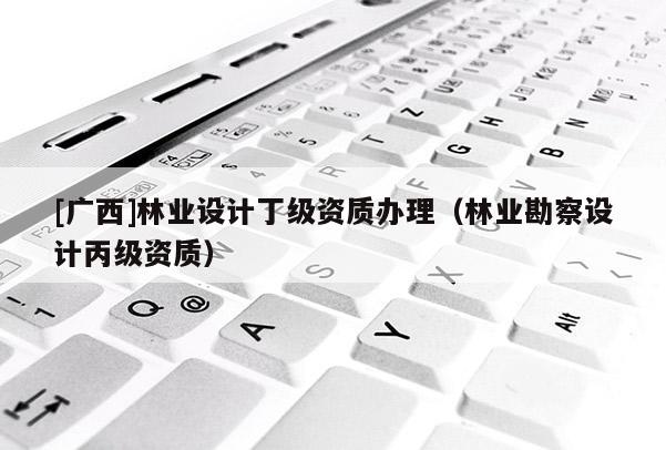 [廣西]林業設計丁級資質辦理（林業勘察設計丙級資質）