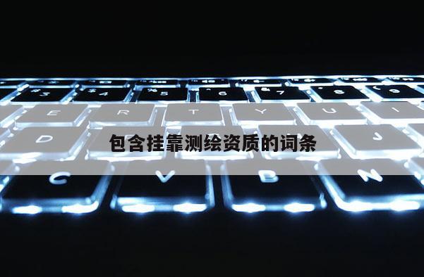 包含掛靠測繪資質的詞條