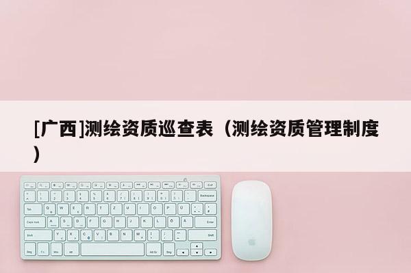 [廣西]測繪資質巡查表（測繪資質管理制度）
