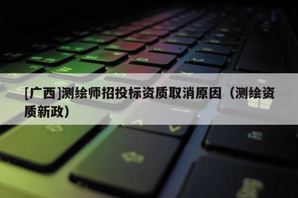 [廣西]測繪師招投標資質取消原因（測繪資質新政）