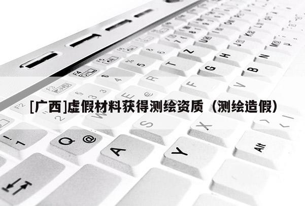 [廣西]虛假材料獲得測繪資質（測繪造假）
