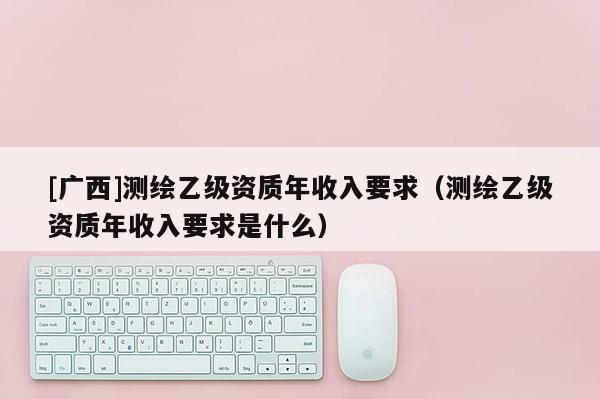 [廣西]測繪乙級資質(zhì)年收入要求（測繪乙級資質(zhì)年收入要求是什么）