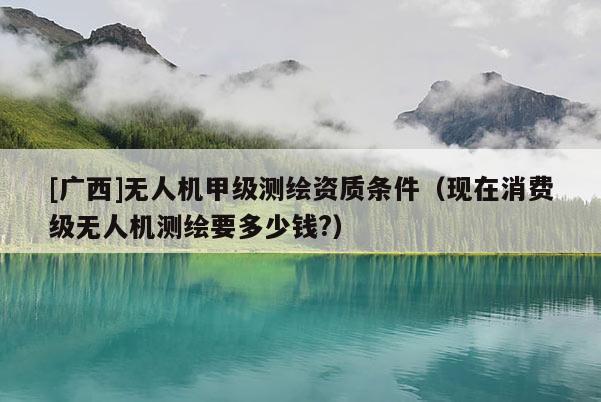 [廣西]無人機甲級測繪資質條件（現在消費級無人機測繪要多少錢?）