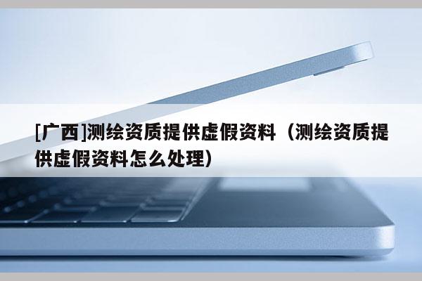 [廣西]測繪資質提供虛假資料（測繪資質提供虛假資料怎么處理）