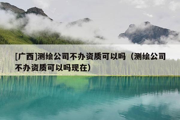 [廣西]測繪公司不辦資質(zhì)可以嗎（測繪公司不辦資質(zhì)可以嗎現(xiàn)在）