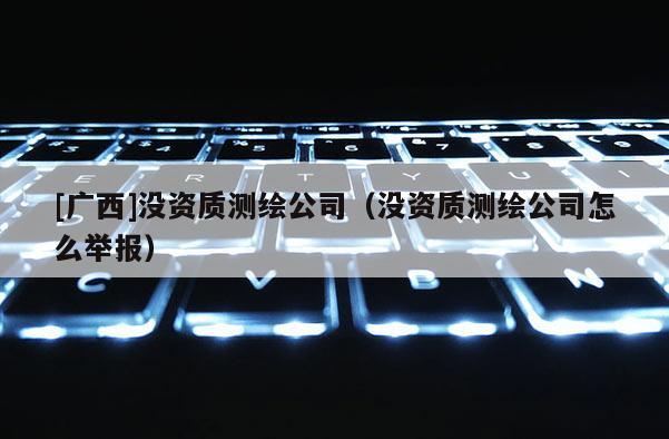 [廣西]沒資質(zhì)測繪公司（沒資質(zhì)測繪公司怎么舉報）