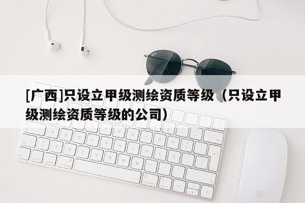 [廣西]只設立甲級測繪資質等級（只設立甲級測繪資質等級的公司）