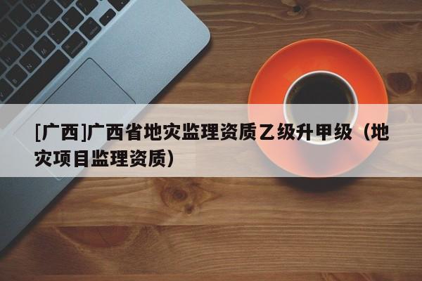[廣西]廣西省地災監理資質乙級升甲級（地災項目監理資質）